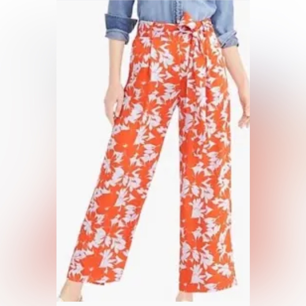 J. Crew Bright Orange and Blue pants